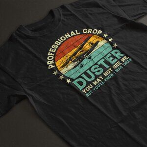 Professional Crop Duster Funny Fart Shirt , Father's Day Gift, Black  Shirt